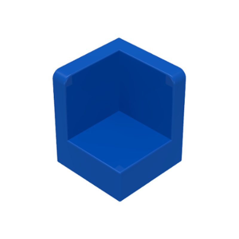 Paneel 1x1x1 hoek Blue